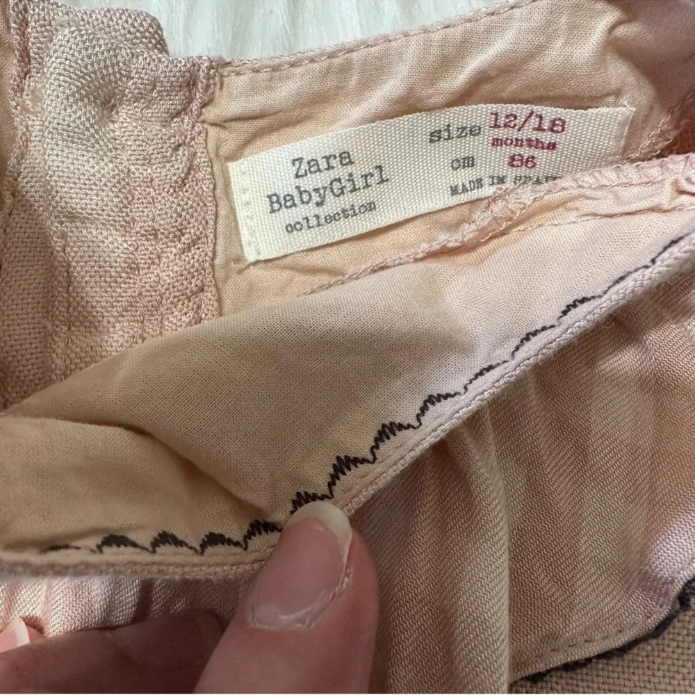 Zara Pink Plaid Ruffle‎ Dress